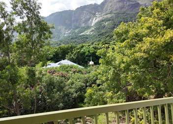 Balcony views of Kollengode hills from Seetharkundu Resorts room